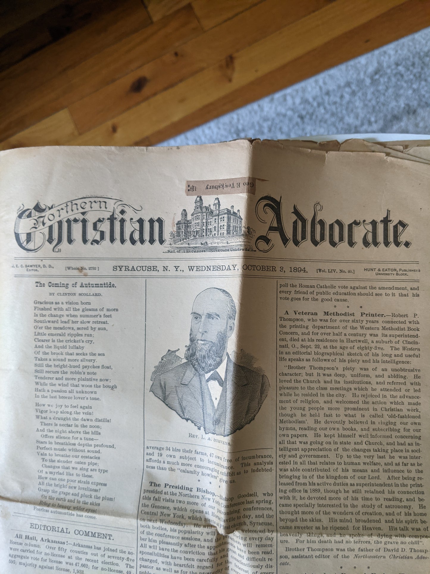 1894 Newspaper