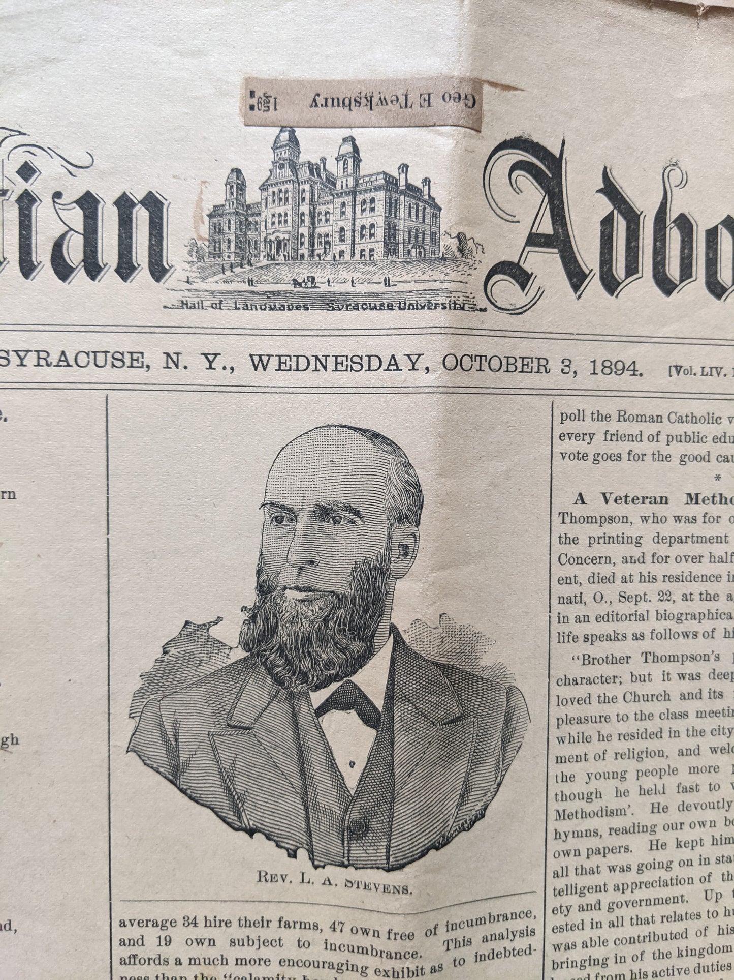 1894 Newspaper