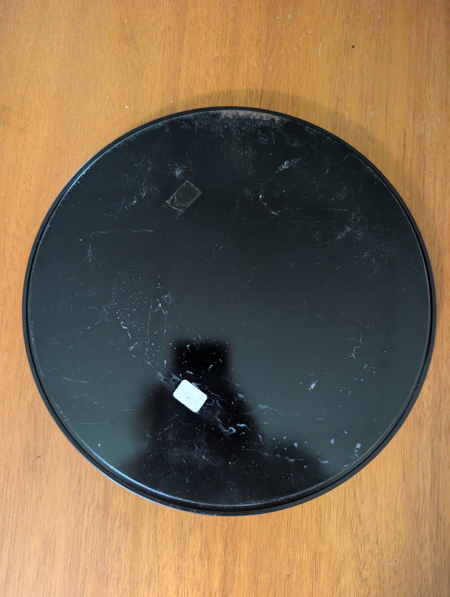 1959 Oregon USA State Black Round Metal Vintage Souvenir Serving Tray