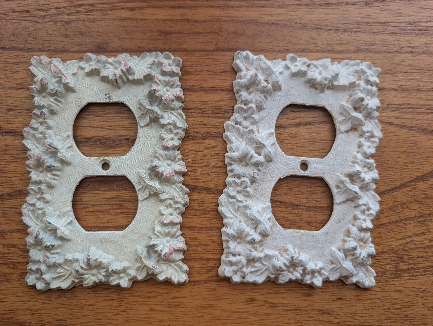 Set of 2 Ornate Painted Outlet Covers
