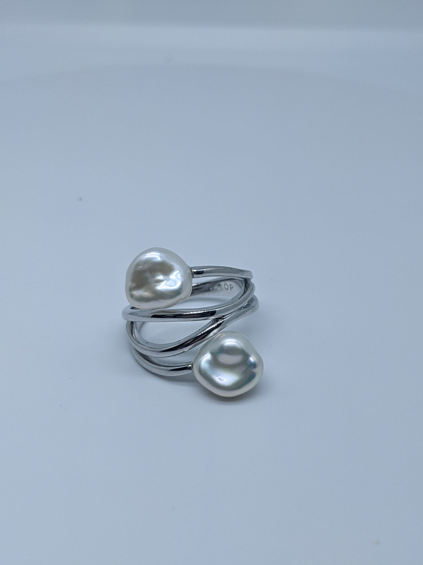 Freshwater Pearl Earrings Ring Set Size 6