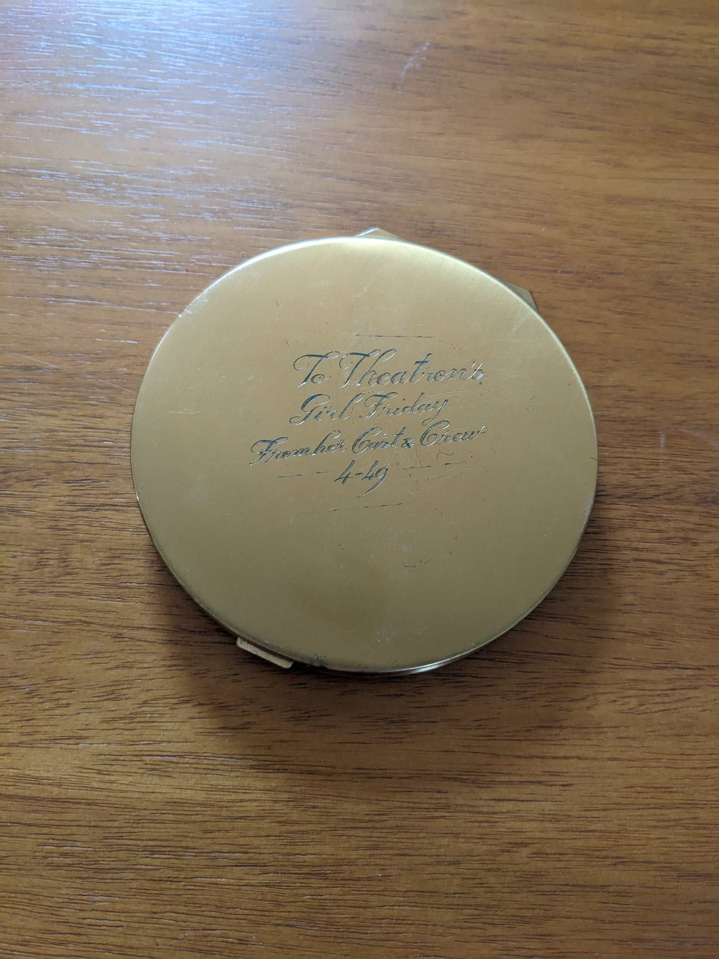 Compact Personalized for Theater Production Assistant Signed by Cast and Crew 1949