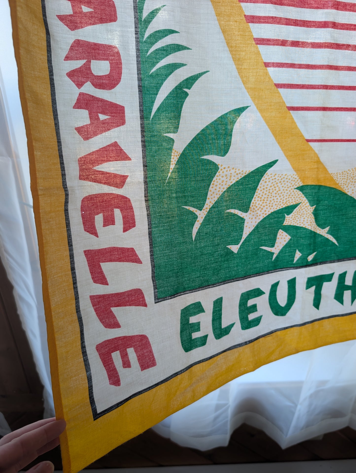 Vintage Jacques Rollet Club Med Punta Cana Wall Hanging, Cover Up or Sarong