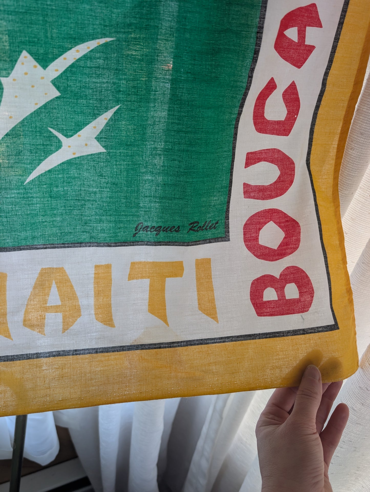Vintage Jacques Rollet Club Med Punta Cana Wall Hanging, Cover Up or Sarong