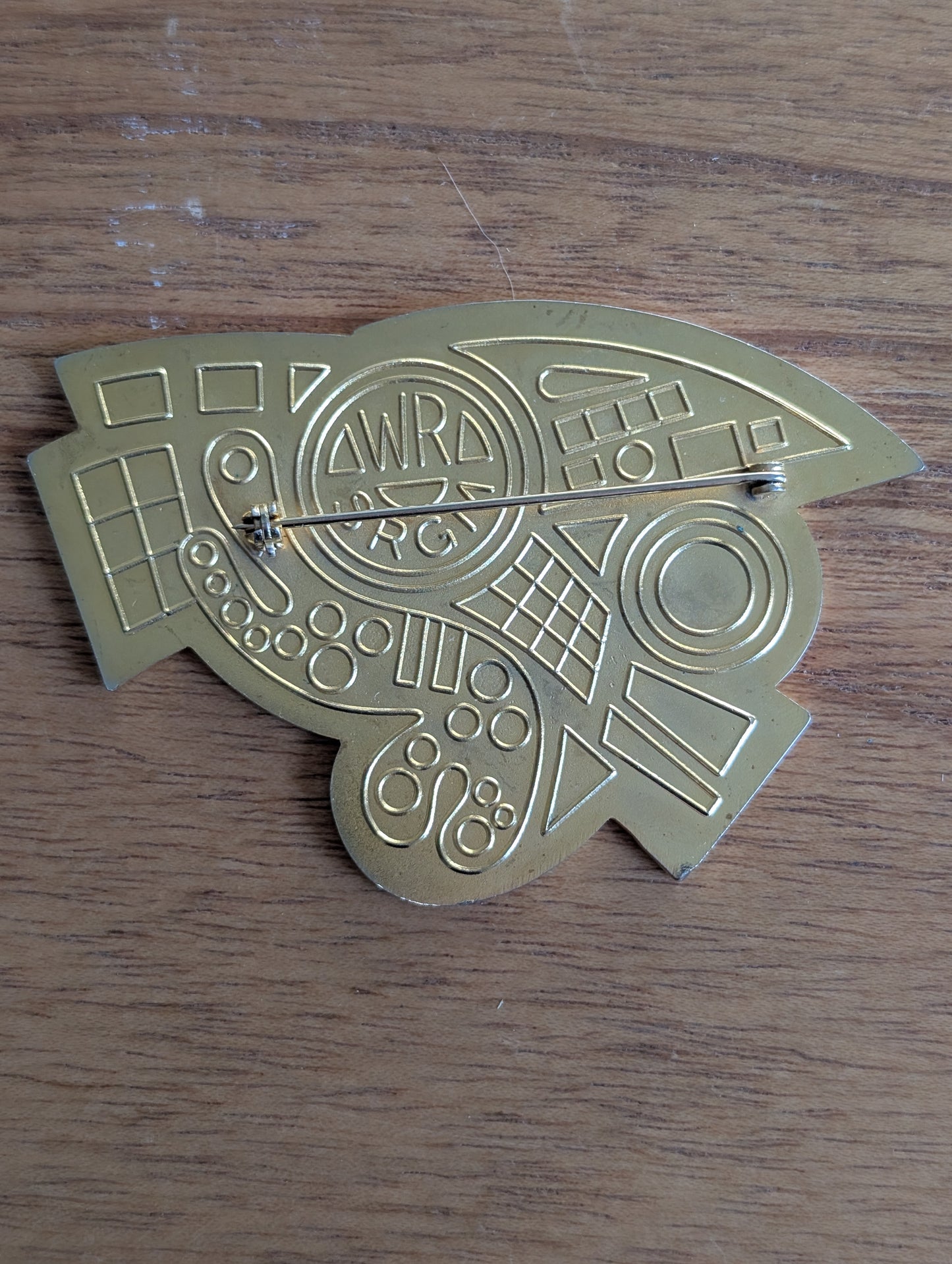 1990s Large Abstract Enamel Pin
