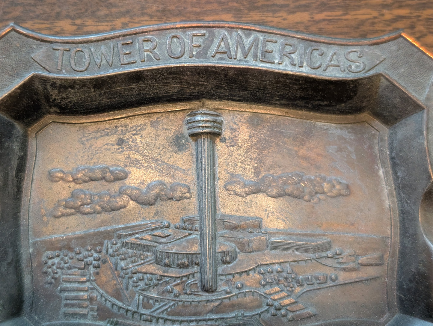 Ashtray Worlds Fair Hemisfair 68 San Antonio Vintage Ash Tray
