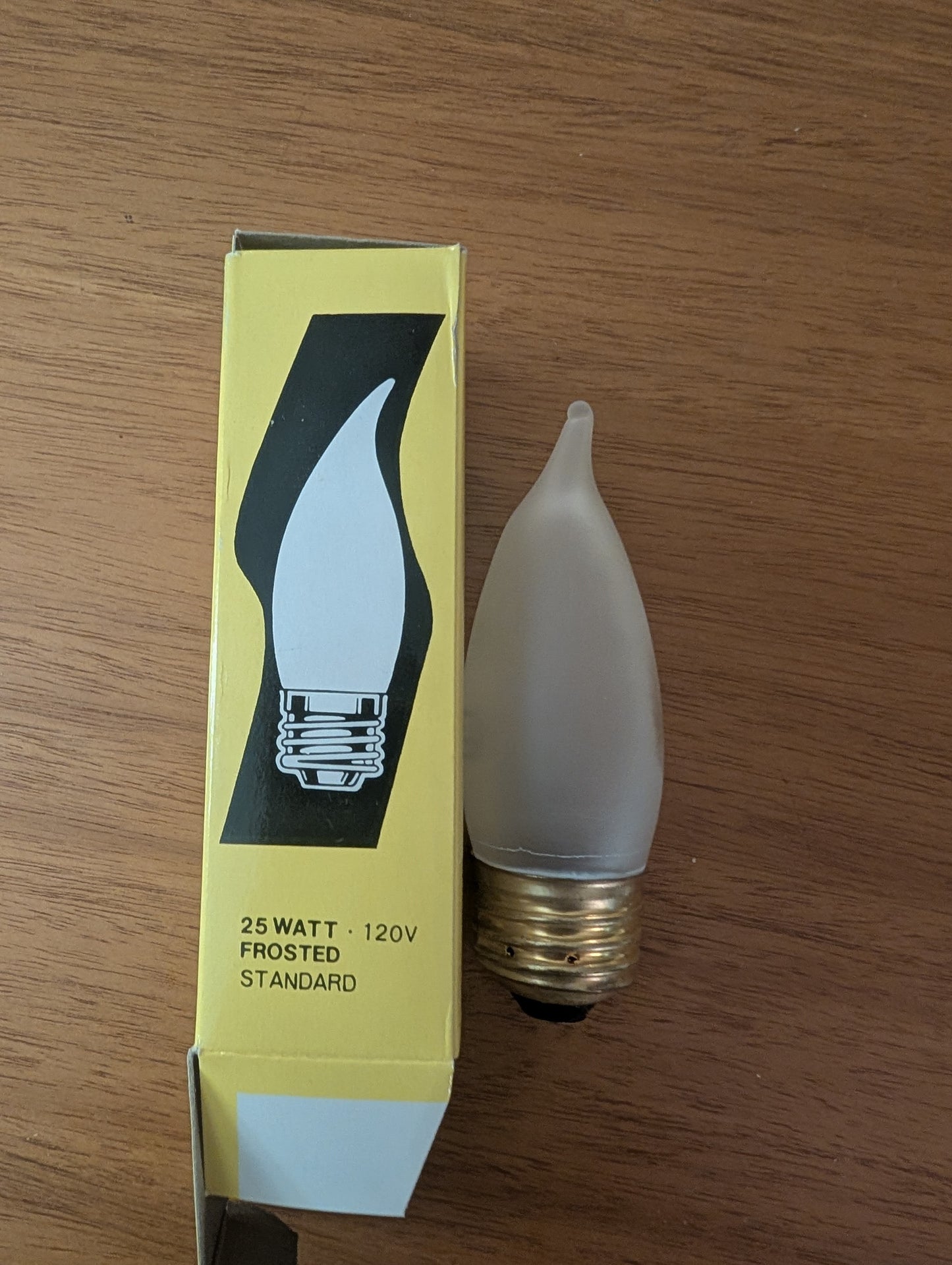 25W Standard Base Frosted Flame Tip