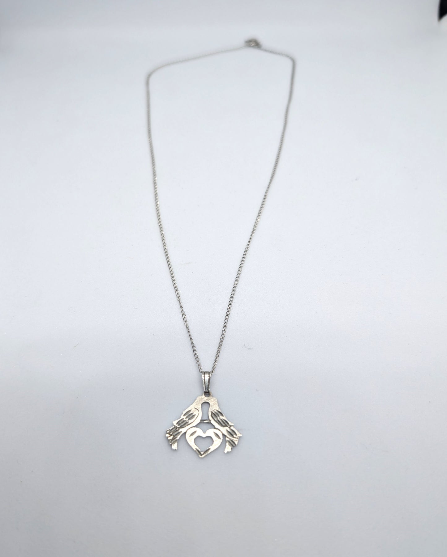 Silver Love Bird Necklace