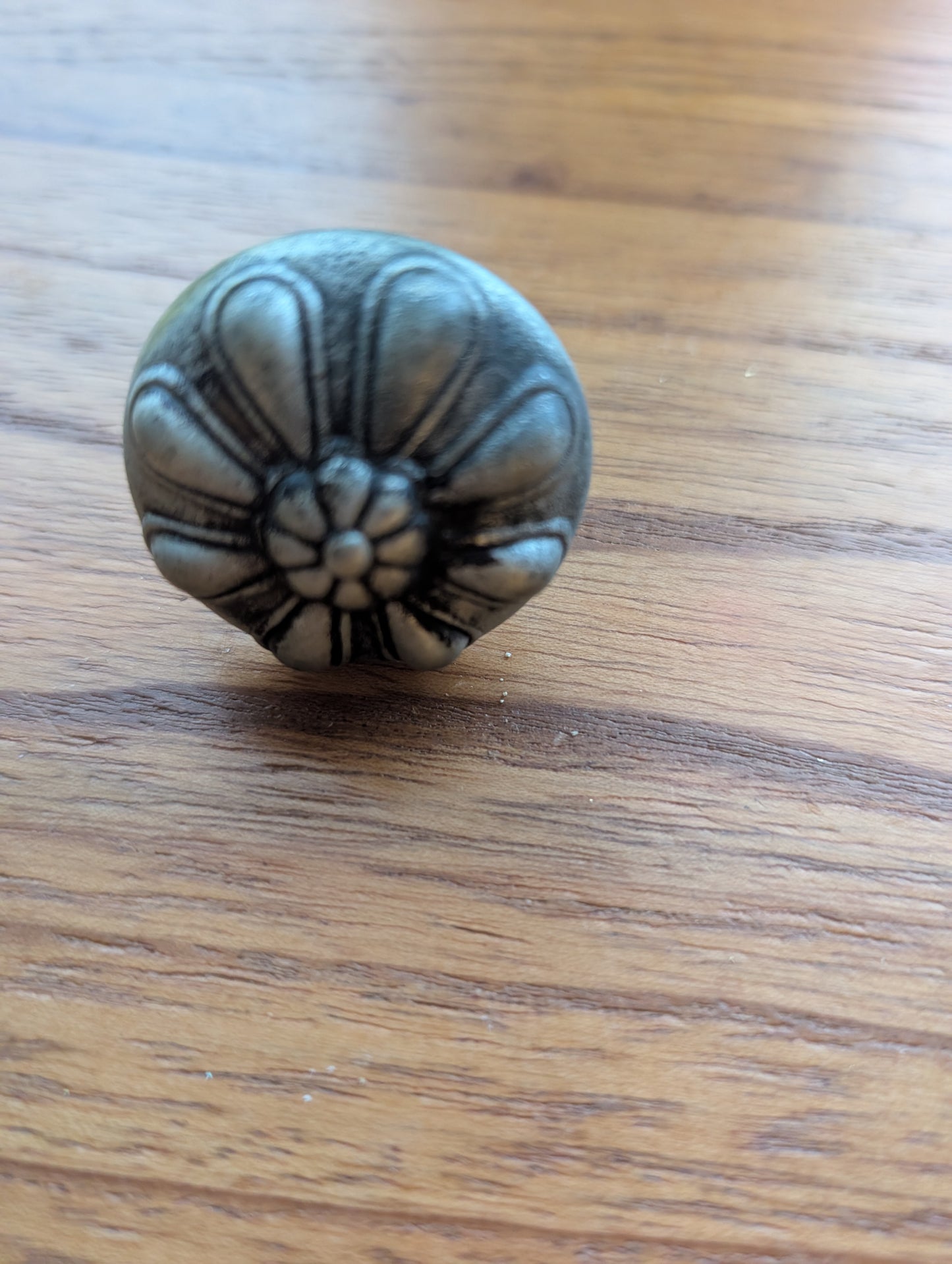 20 Pewter Color Floral Drawer Pulls