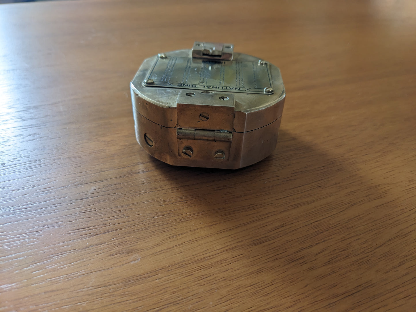 Brass Surveying Compass with Mirror