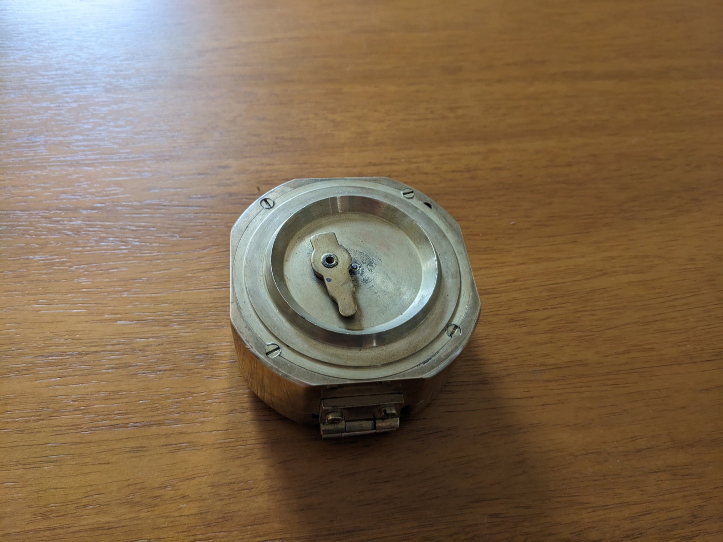 Brass Surveying Compass with Mirror