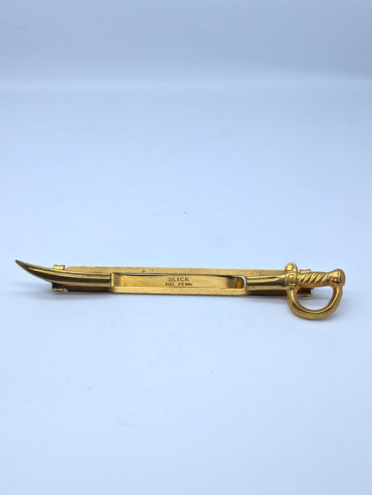 Slick Saber Split Tie Clip