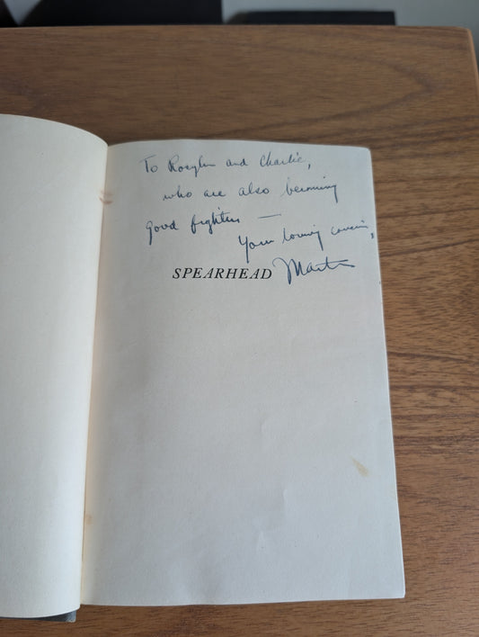 Signed First Edition Book Spearhead by Martin Abzug