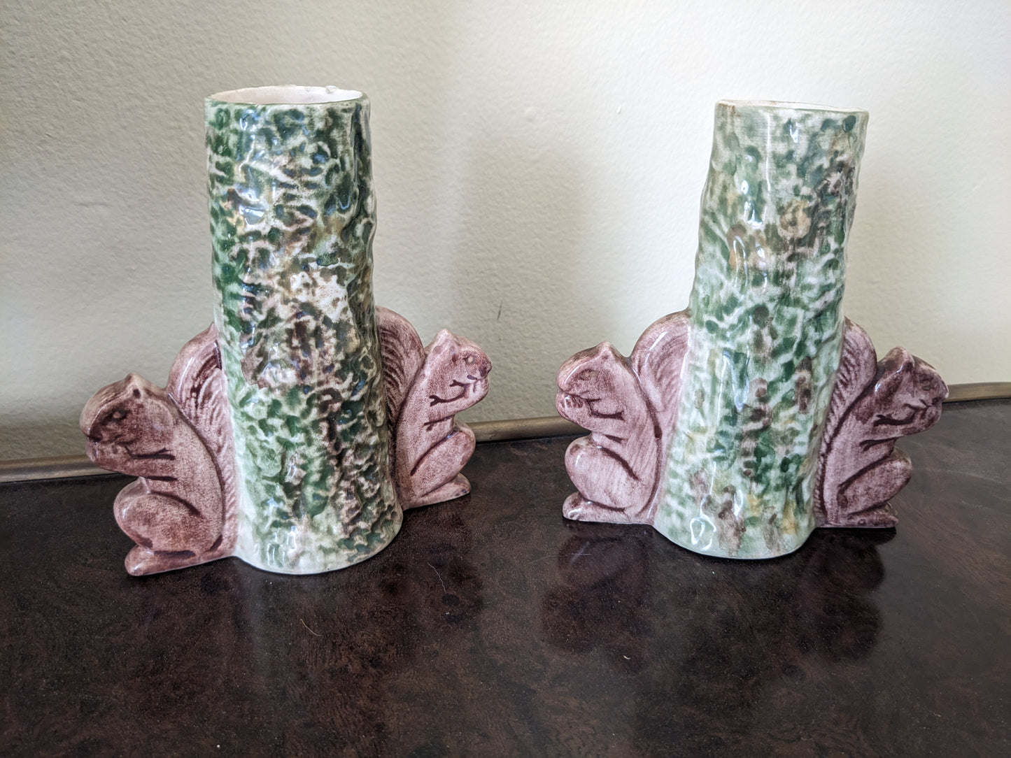 Squirrel Earthenware Vases