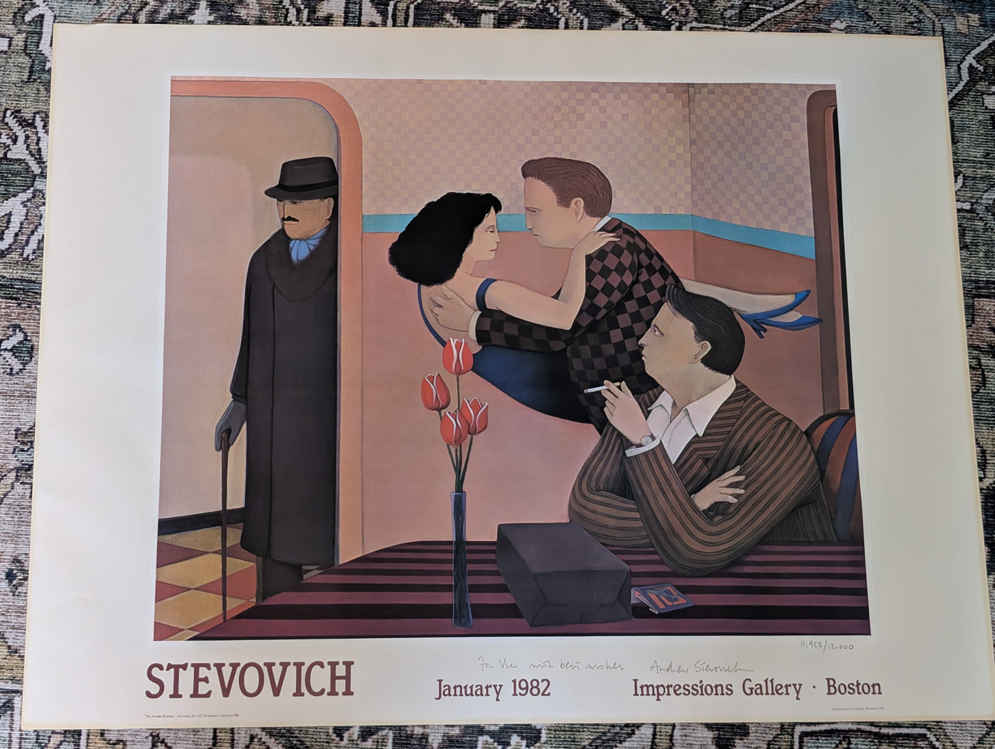 Andrew Stevovich The Amadee Brothers January 1982 Signed with Original Letter