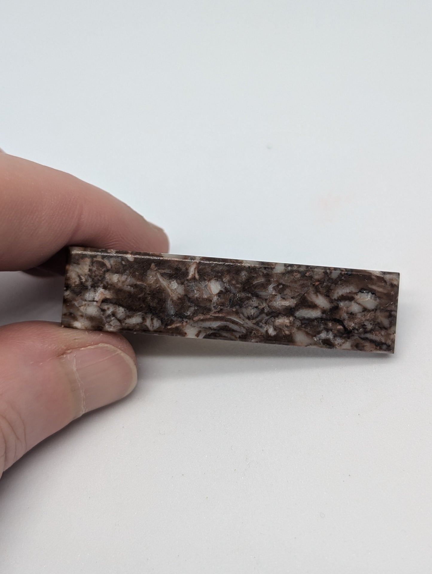 Vintage Home Made Stone Bar Tie Clip Cool Retro Men's Accessory