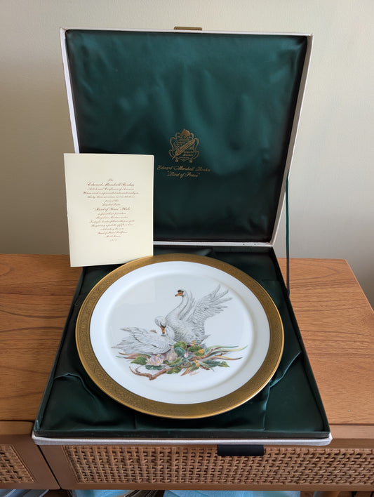 "Bird of Peace" Swan Plate