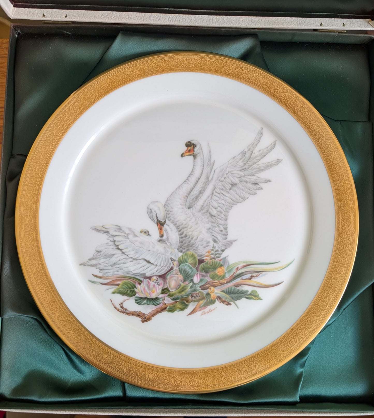 "Bird of Peace" Swan Plate