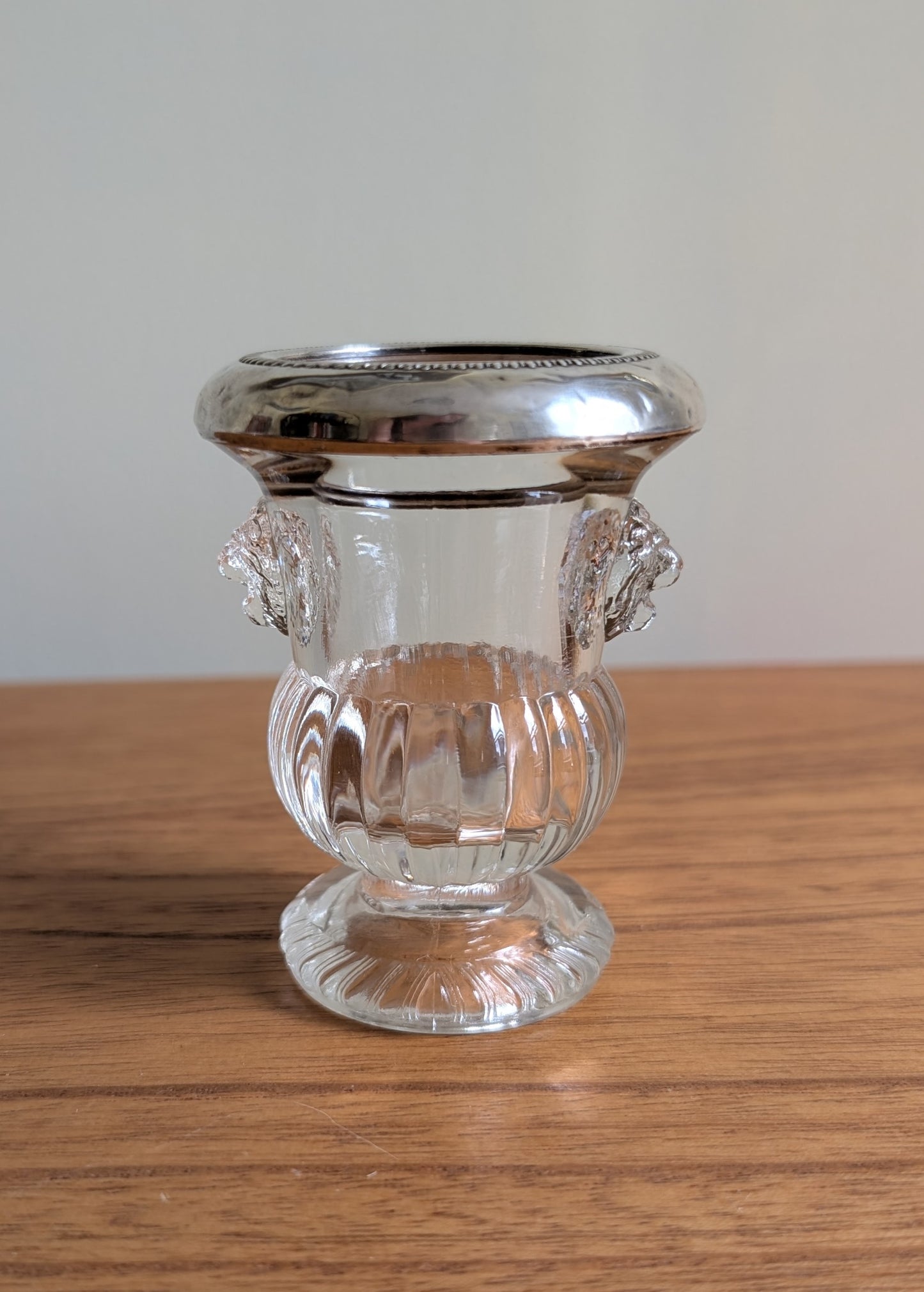 FB Rogers Silver Co. Lion Motif Match or Toothpick Holder