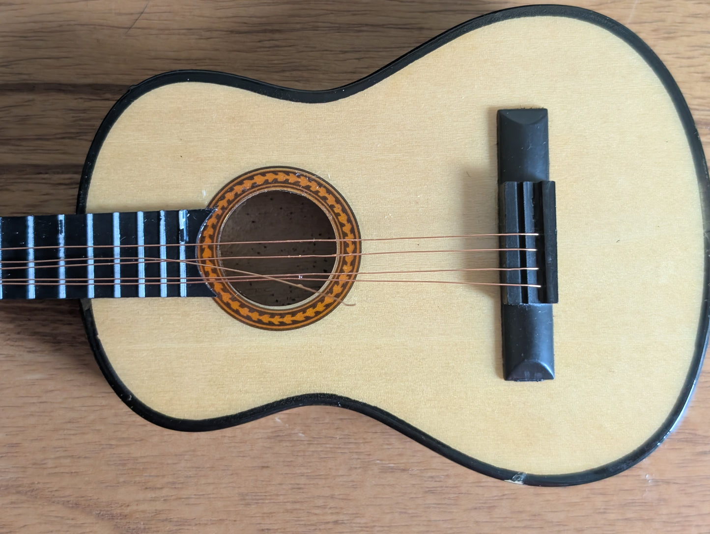 Vintage Miniature Guitar with Case
