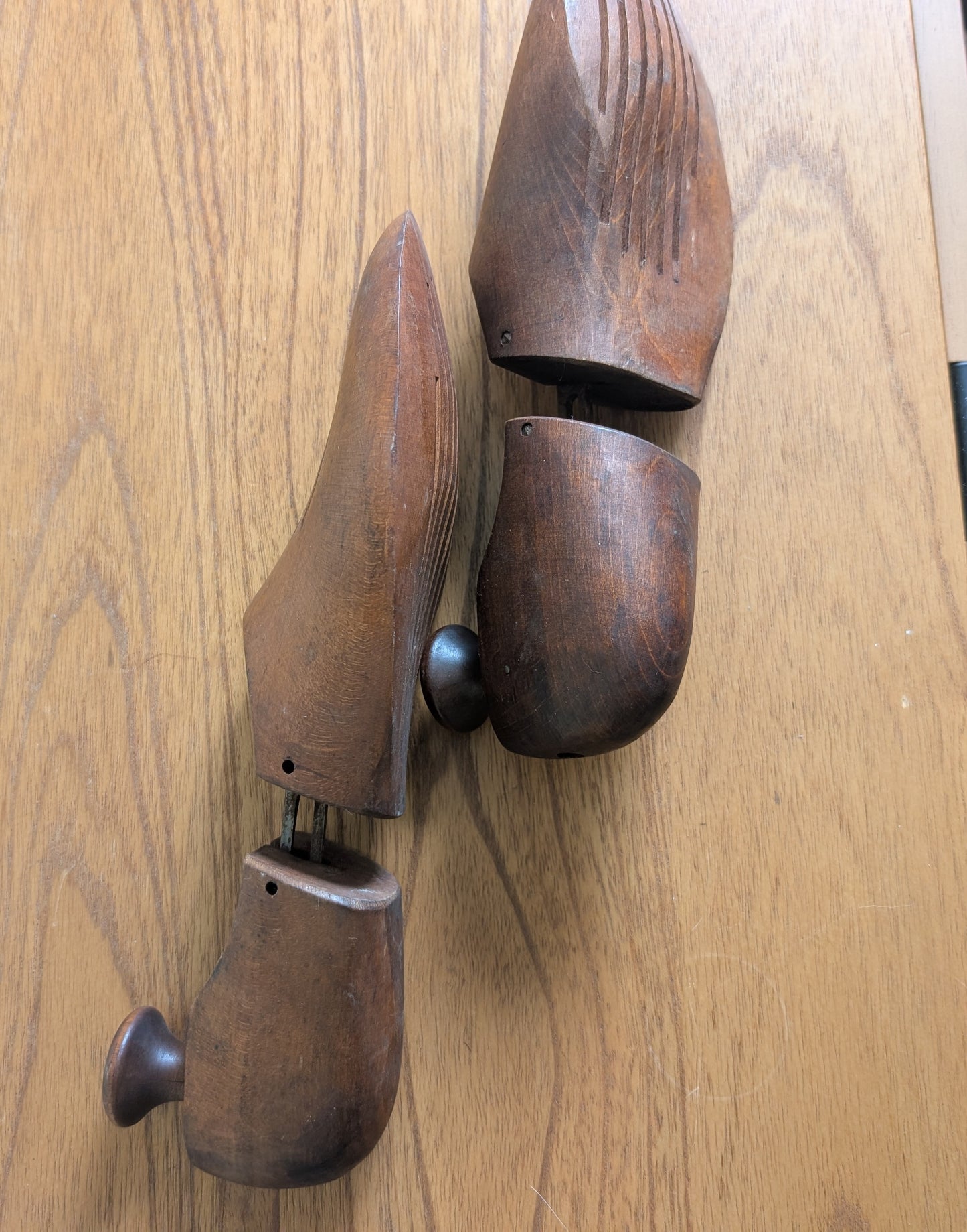 Pair of Vintage Vented Shoe Trees Size 3 9 Solid Wood Shoe Stretcher