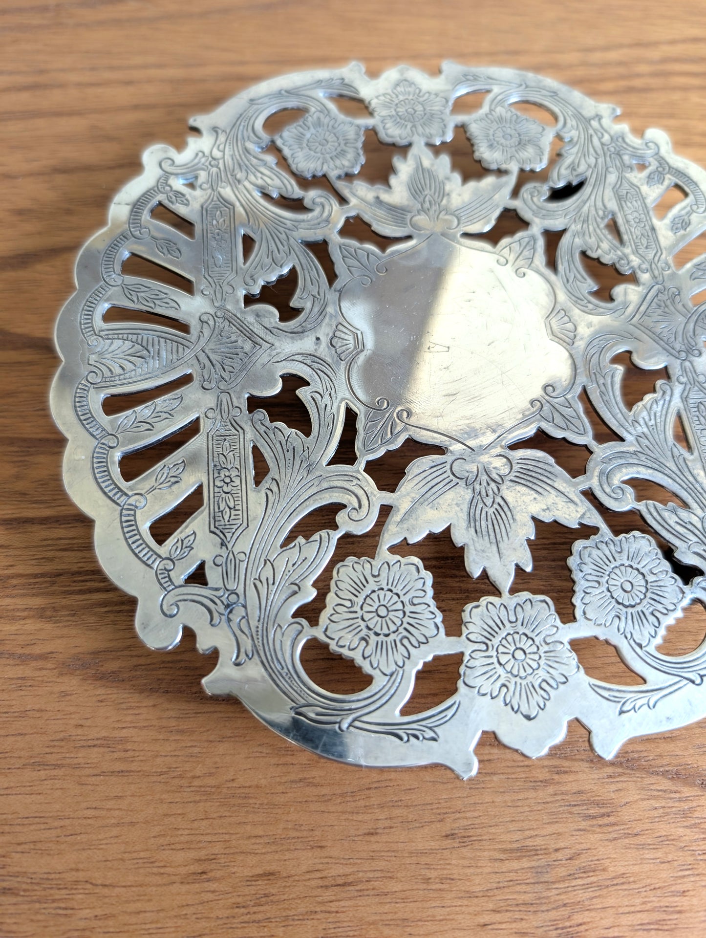 Mid Century Silver-plated Trivet