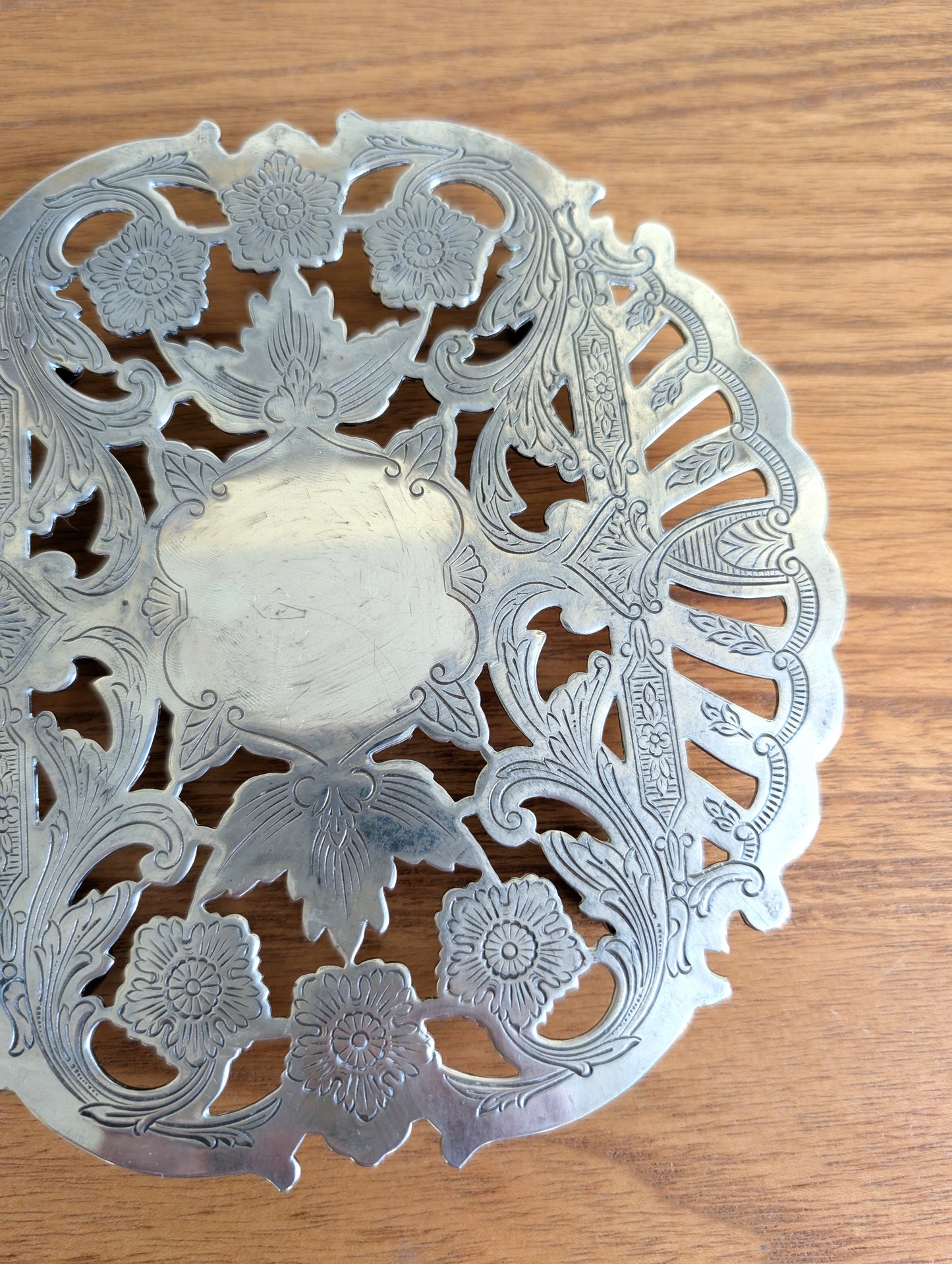 Mid Century Silver-plated Trivet