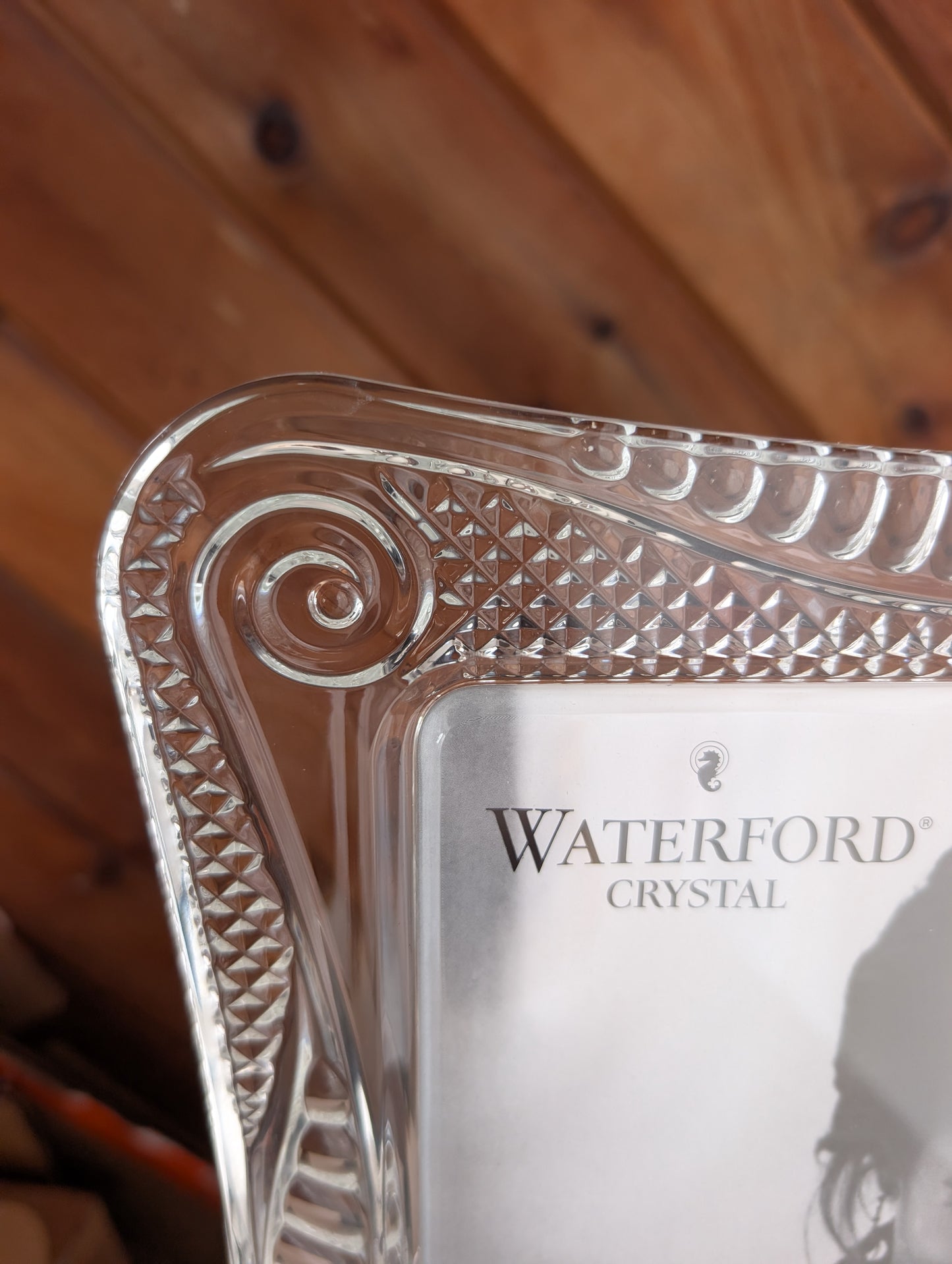 Waterford Portraits Crystal Seahorse 8 x 10 Lead Crystal Picture Frame