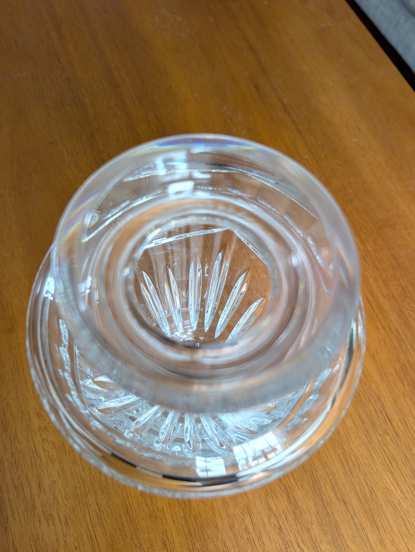 Waterford Crystal Vase Pompeii Flower holder Cut Crystal  8” Tall