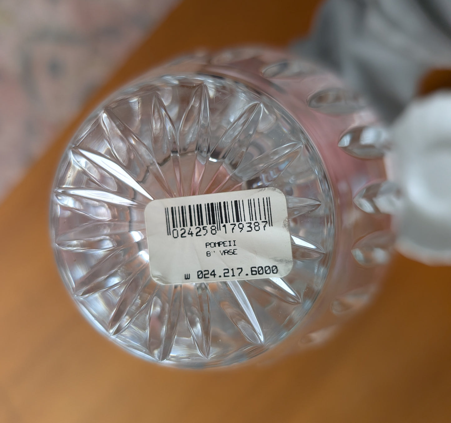 Waterford Crystal Vase Pompeii Flower holder Cut Crystal  8” Tall