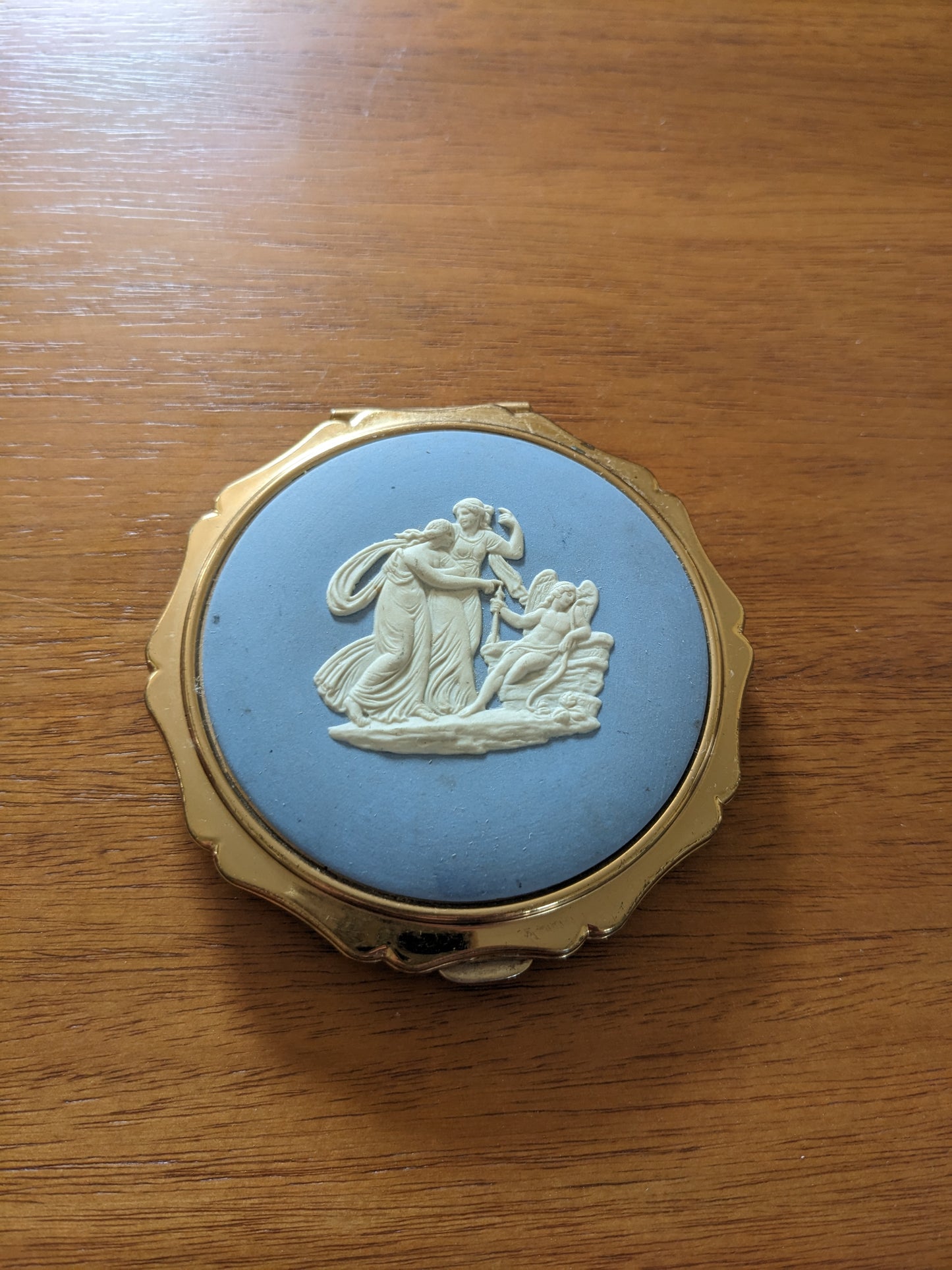 Wedgwood Compact Featuring an Angel and Two Women