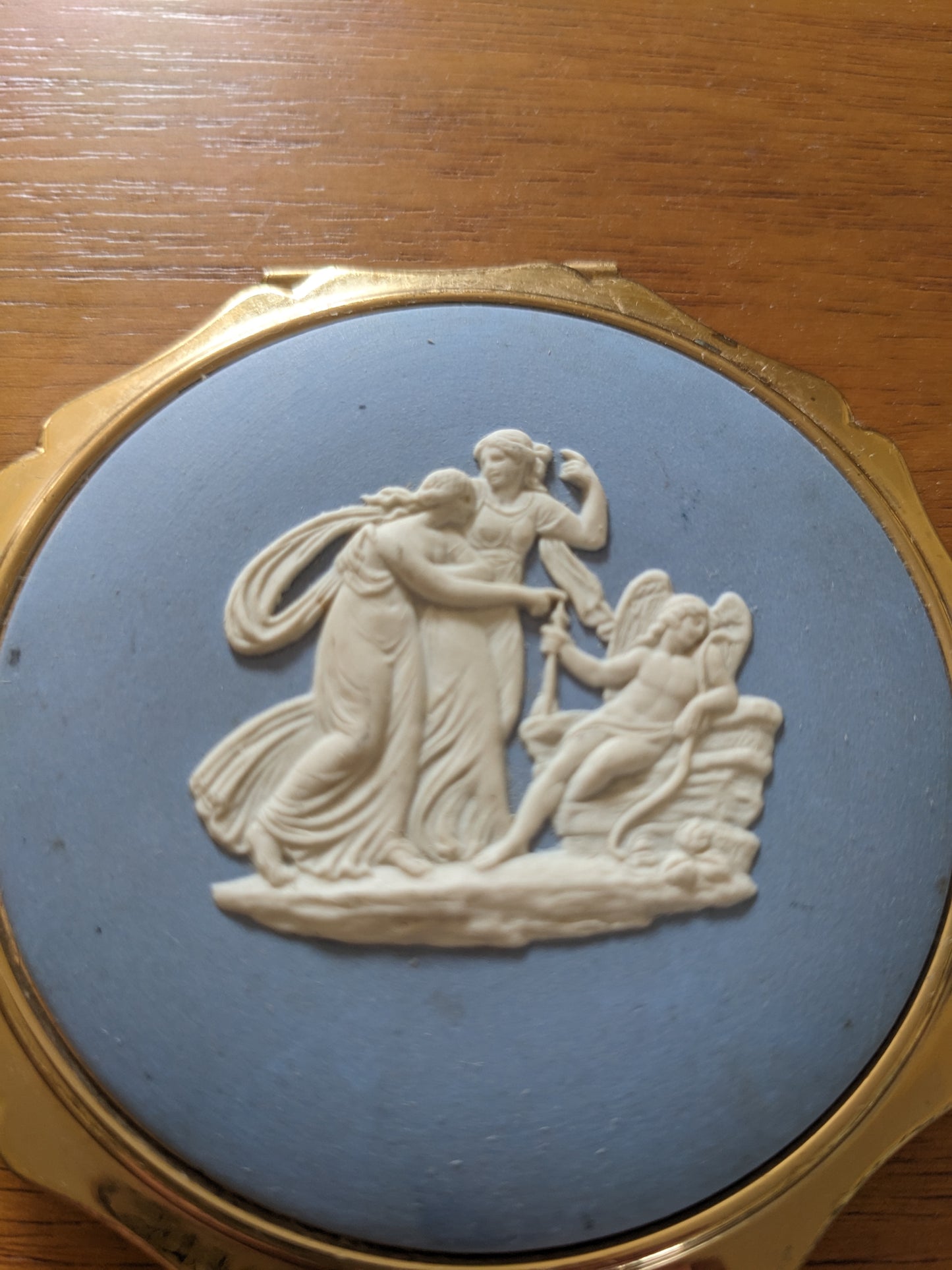 Wedgwood Compact Featuring an Angel and Two Women