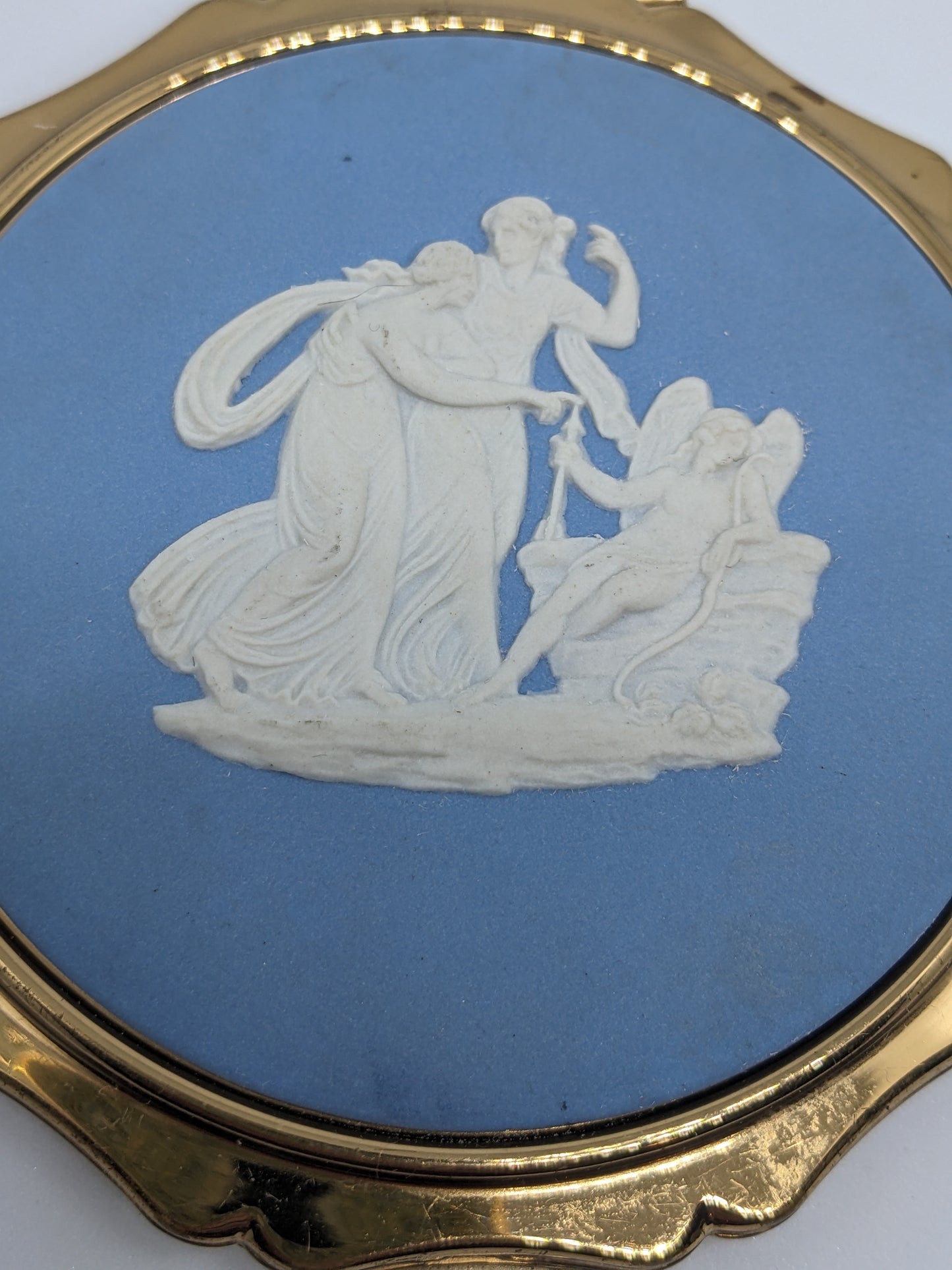 Wedgwood Compact Featuring an Angel and Two Women