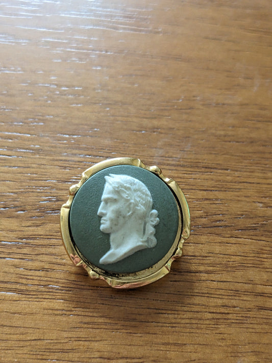 Wedgwood Brooch Featuring A Man