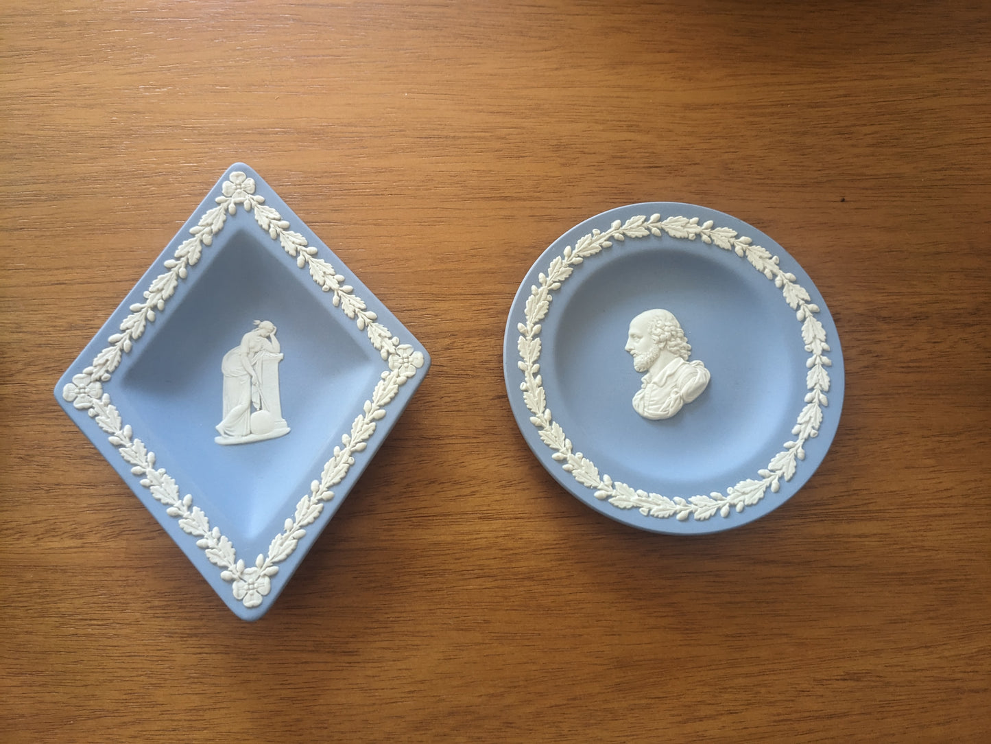 Wedgwood Trinket Bowls Featuring Shakespeare and a Girl Who Is Having a Bad Day Gift