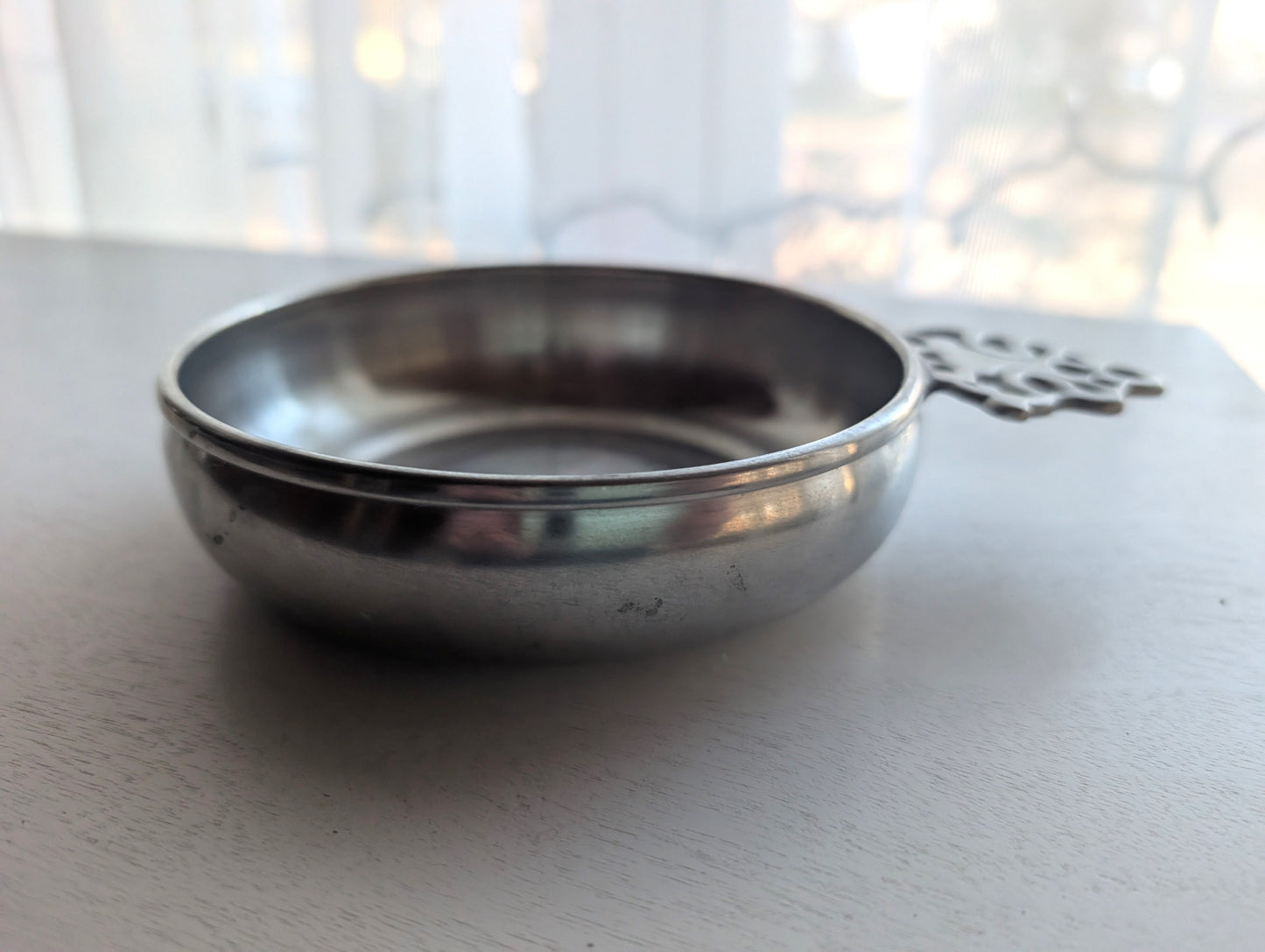 Vintage Woodbury Pewter Porringer ATC 5 Inch Diameter