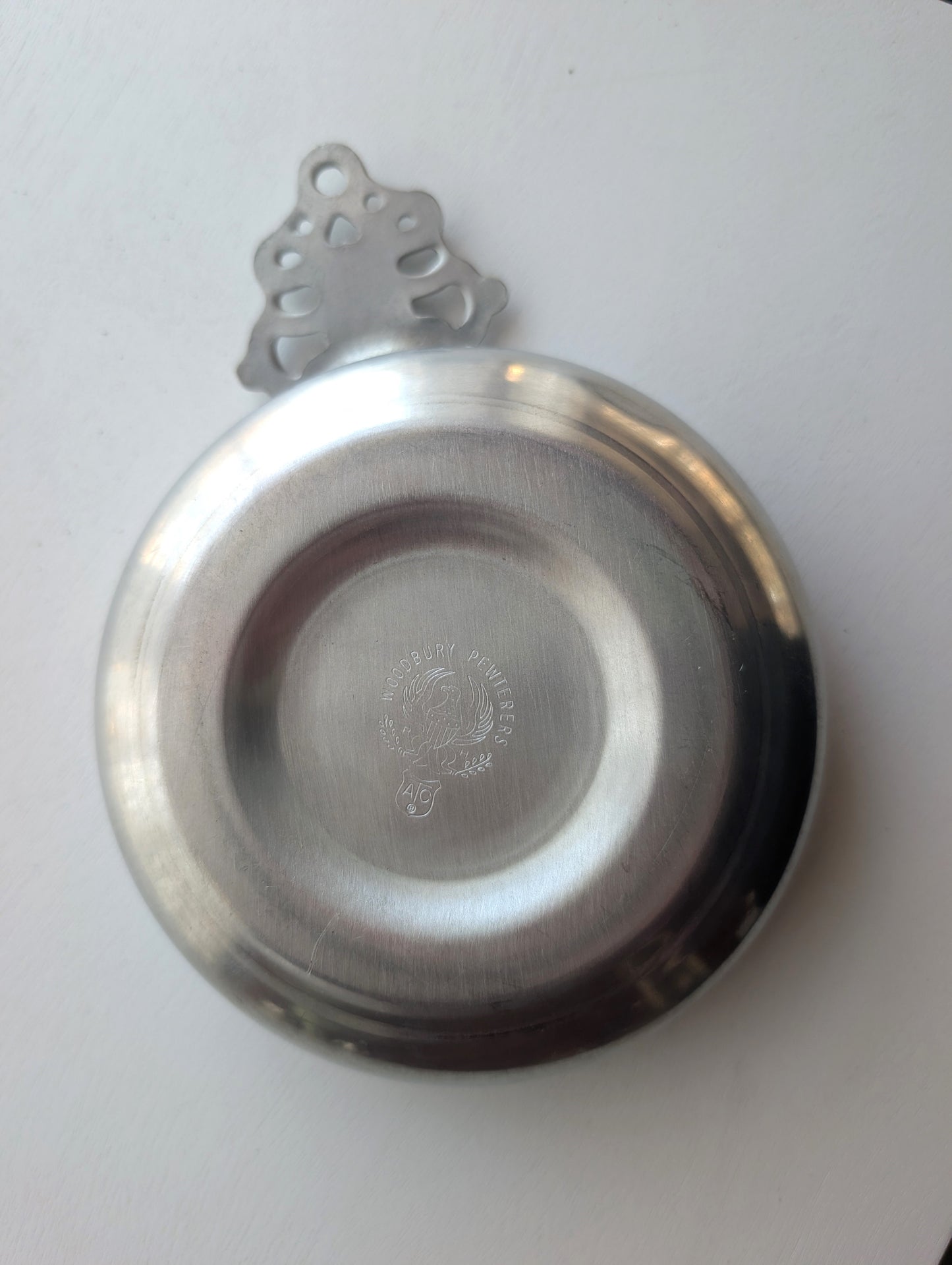 Vintage Woodbury Pewter Porringer ATC 5 Inch Diameter