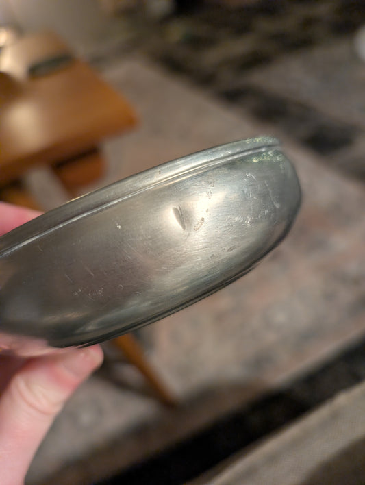 Vintage Woodbury Pewter Porringer ATC 5 Inch Diameter