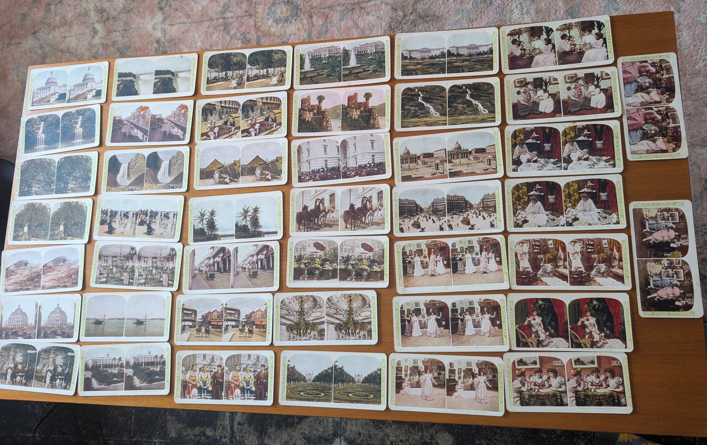 Lot of 44 WORLD SERIES Stereoscope Cards 1905 Stereoscopic 1-15 and 20-48