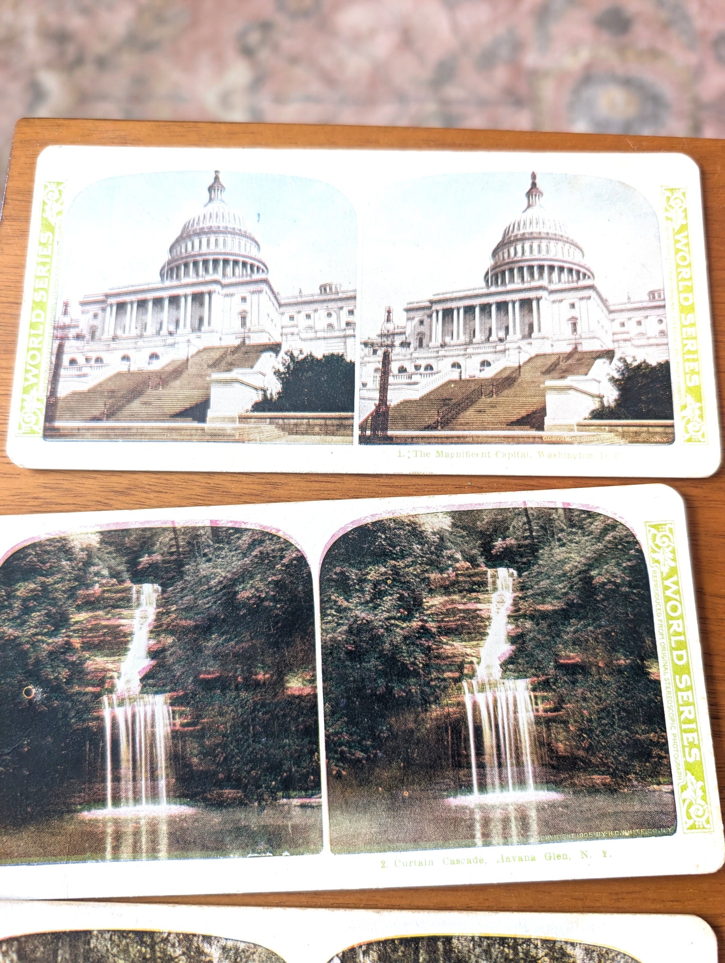 Lot of 44 WORLD SERIES Stereoscope Cards 1905 Stereoscopic 1-15 and 20-48